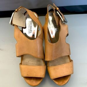 MICHAEL by Michael Kors Carla Tan Heels - 8